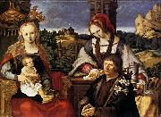 Lucas van Leyden Virgin and Child with Mary Magdalen and a donor